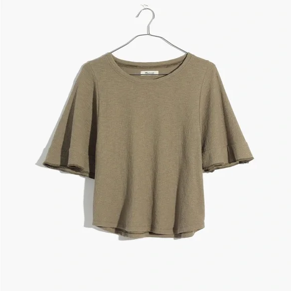 Madewell Texture & Thread Flutter-Sleeve Top - Picture 10 of 10
